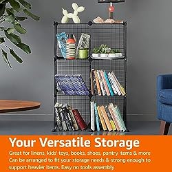 Amazon Basics Cube Wire Grid Stackable Storage