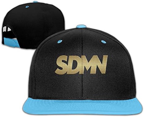 Kids Golden SDMN Design Flat Bill Snapback Baseball Cap RoyalBlue