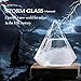 FlyWallD Christmas Gift Weather Predictor Storm Glass Bottle Diamond Creative Stylish Weather Station Forecaster Barometer, Desktop Decoration Crafts Christmas Gift of Choice (Water Droplet+Base)...