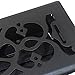 Accord AMFRBLV410 Floor Register with Victorian Design, 4-Inch x 10-Inch(Duct Opening Measurements), Matte Black