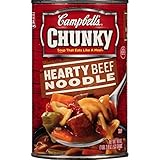 Campbell's Chunky Soup, Hearty Beef Noodle, 18.8 Ounce (Pack of 12)