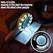 30X Magnifying Glass with 12 LED Lights, Extra Large Handheld Illuminated Magnifier for Seniors Reading, Exploring, Hobbies, Inspection, Macular Degeneration