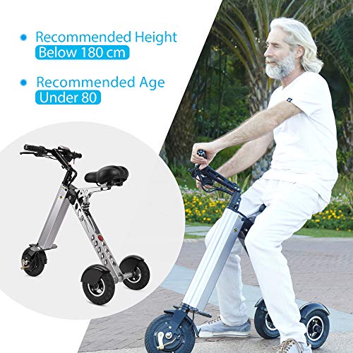 TopMate ES30 Electric Scooter Mini Foldable Tricycle Weight 14KG with 3