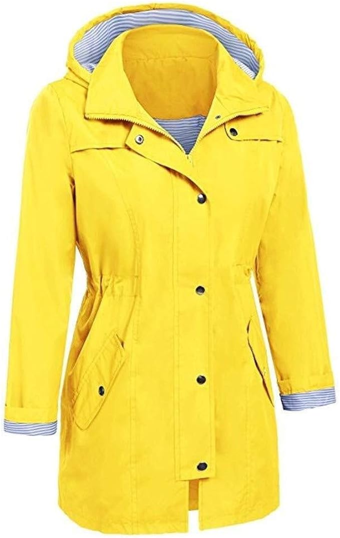 Chaqueta Primavera Otoño Chaqueta Softshell Mujer Impermeable Y Cortavientos - Con Capucha, Para Senderismo, Trekking Parka Mujer