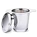 Tea Infuser, Ououdee Stainless Steel Steeper Handle Strainer filter with Drip Tray for Loose Leaf Grain Tea Cups, Mugs, and Teapots