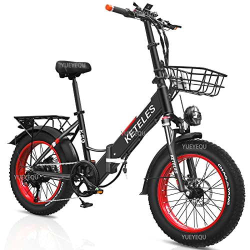 20 Zoll Klapprad , Elektrofahrrad I 48V 17.5A Batterie Abnehmbar I 250W Motor I Hydraulische Bremse + 4.0 Fettreifen I Shimano 7 Gängen I Faltbares City E-Bike fur Herren Damen (Schwarz)