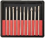 Beadsmith 10-Piece Diamond 150 Grit Tip Drill Bits for Engraving, 2.35mm