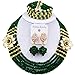 laanc 5 Rows Multicolors African Beads Womens Jewelry Set Nigerian Wedding Beads Jewellery Sets A-022A