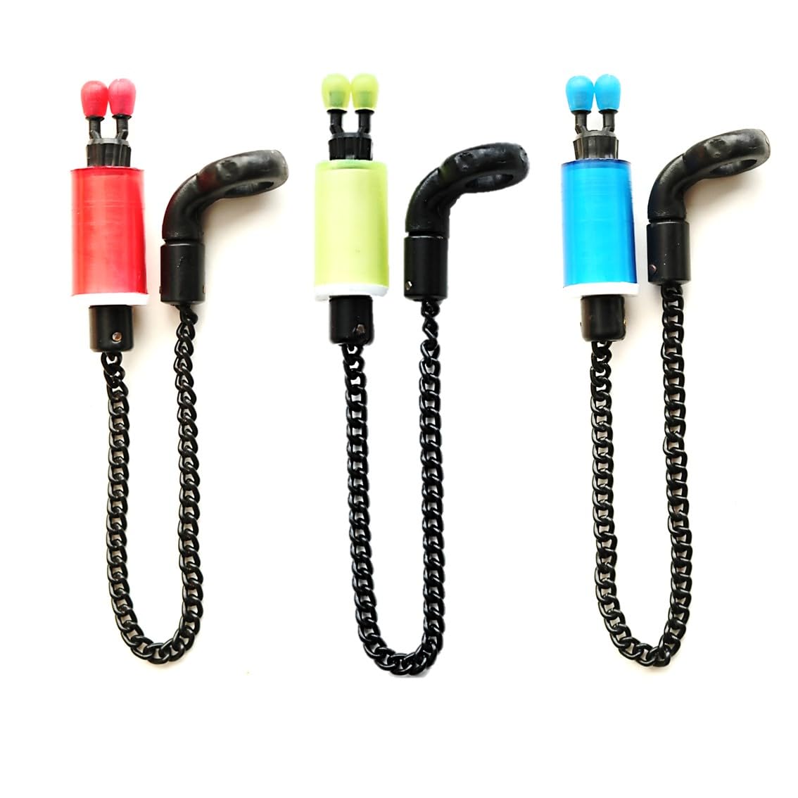 3 TBNS Bite Indicators Bobbins Carp fishing Tackle for Bite Alarms and bank sticks (Red, Green, Blue)