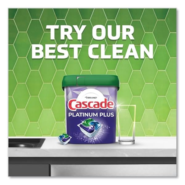 CASCADE PLATINUM PLUS ACTIONPACS DISHWASHER DETERGENT PODS, FRESH, 3 COUNT