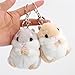 AQUESOUSLY Women's Hamster Plush Key Chain,4.7