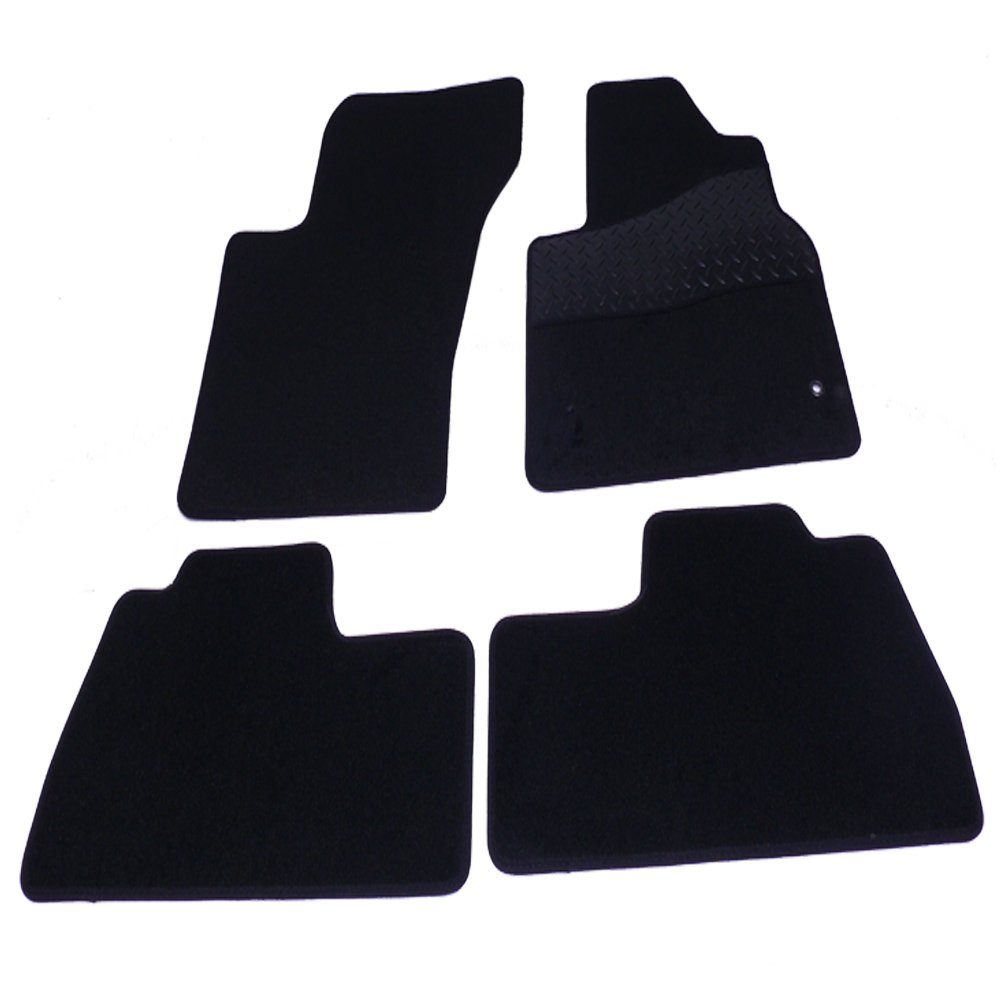 Sakura Mat Set for Mercedes ML to 05 W163 Carpet with Rubber Heelpad - Black