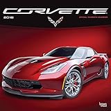 Corvette 2018 12 x 12 Inch Monthly Square Wall Calendar with Foil Stamped Cover, Chevrolet Motor Mus by 