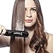 Steam Straighteners for Hair, Professional Steam Flat Iron with Adjustable Temperature for All Types of Hair, Ceramic Tourmaline Flat Iron, Dual 110-240V Voltage, Black