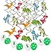 Dinosaur Party Supplies 30 Ct - Dino Decorations Hanging Swirl Dino Fossil Jurassic T-REX Party Decorations Dinosaur Birthday Party Supplies Ornaments Plus 8 Balloons