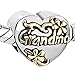LovelyJewelry Grandma Family Charm Heart Floral Beads For Bracelet (Grandma 1)