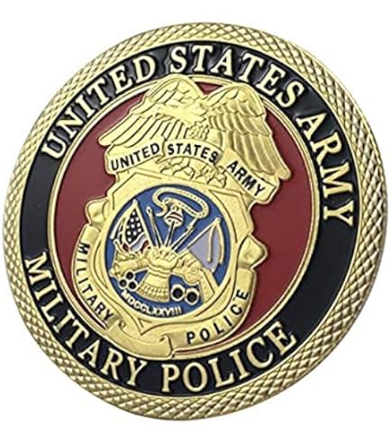 米国ポリスバッジ【US Army Military Police】PFホルダー付 ARMY MILITARY POLICE BADGE BELT CLIP HOLDER with SILVER OX Badge
