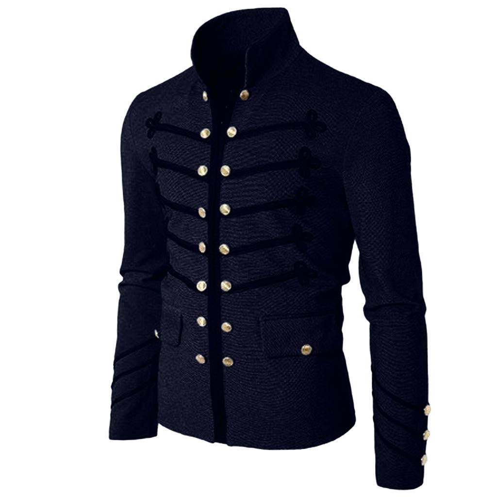 S-5XL DICPOLIA Mens Victorian Styled Steampunk Embroider Coat Uniform Costume