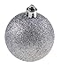 Clever Creations Shatterproof Christmas Tree Ornaments Large 60mm Colored Variety Pack Christmas Decor | 24 Piece Set Perfect for Christmas Decorations Parent (Silver)