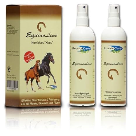 Equinoline ProntoCare-Vet Kombiset Haut zur Anwendung z.B. bei Mauke & Ekzemen (2x 250ml)