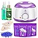 Doremi New Waxing Kit, Painless Hair Removal Home Kit,Multiple Formulas Target Different Type of Bikini, Facial, Armpit,Eyebrows, with Hot Wax Warmer, 4 Hard Wax Beans and 20 Wax Applicator Sticks