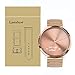Lamshaw Smartwatch Bands for Garmin Vivomove HR, Stainless Steel Metal Replacement Straps for Garmin Vivomove HR/Garmin Vivoactive 3 Band (Steel Metal_Rose Gold)