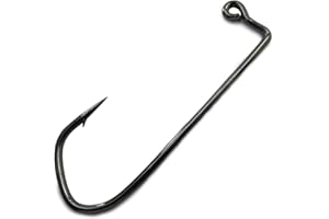 Aberdeen Barbarian Jig Fishing Hook with 90 Degree Bend Long Shank High Carbon Steel Barbed Hooks 7150