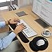 ELZO Ergonomic Mouse Pad and Keyboard Wrist Rest 2 Pack with Comfortable Memory Foam Padding, Nonslip Rubber Base for PC Computer Laptop for Office/Playing Games Pain Relief