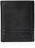 Fossil Men's Wilder Leather Trifold Wallet, Black