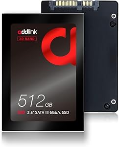 addlink S20 512GB SSD 3D NAND 2.5 inch SATA III 6Gb/s 7mm Internal Solid State Drive Read 550MB/s Write 500MB/s