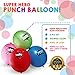 Superhero Comic Book Party Supplies Girl & Boy Punch Balloons, POW! BOOM! WAM! WOW! Pink, Blue, Red, Green Decoration Birthday Party Supplies Favor Pack of 12 Children’s Super Hero Punch Balloons