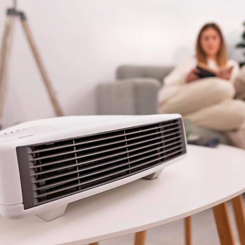 Termoventilatore Readywarm 3000 Horizon White. 3000W, Riscalda Fino 28M². Termostato Regolabile, Facile Trasporto, Funzionamento Silenzioso, Sicurezza Surriscaldamento. Ideale Per Ogni Stanza.