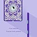 iPad Air 2 Case, iPad A1566/A1567 Case, Hocase Shock Absorbent Hybrid Dual Layer Hard Rubber Protective Case with Cute Mandala Floral Print for Apple iPad Air 2nd Generation (2014) - Purple/Teal
