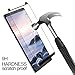 Samsung Galaxy Note 8 Screen Protector, 2-Pack Goodsmiley Full Coverage Tempered Glass Screen Protector, 9H Hardness, Bubble Free, Anti-Scratch 3D Curved Protection Glass with Mounting Tools (Black)