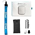 Tack GPS Plus Care Bundle with Lowest Monthly fee + 30 Days Battery Life. Fall Detection + SOS Alerts + Indoor Elevation Finder - for Kids, Elderly, Autism, Alzheimer, Dementia, Special Needs