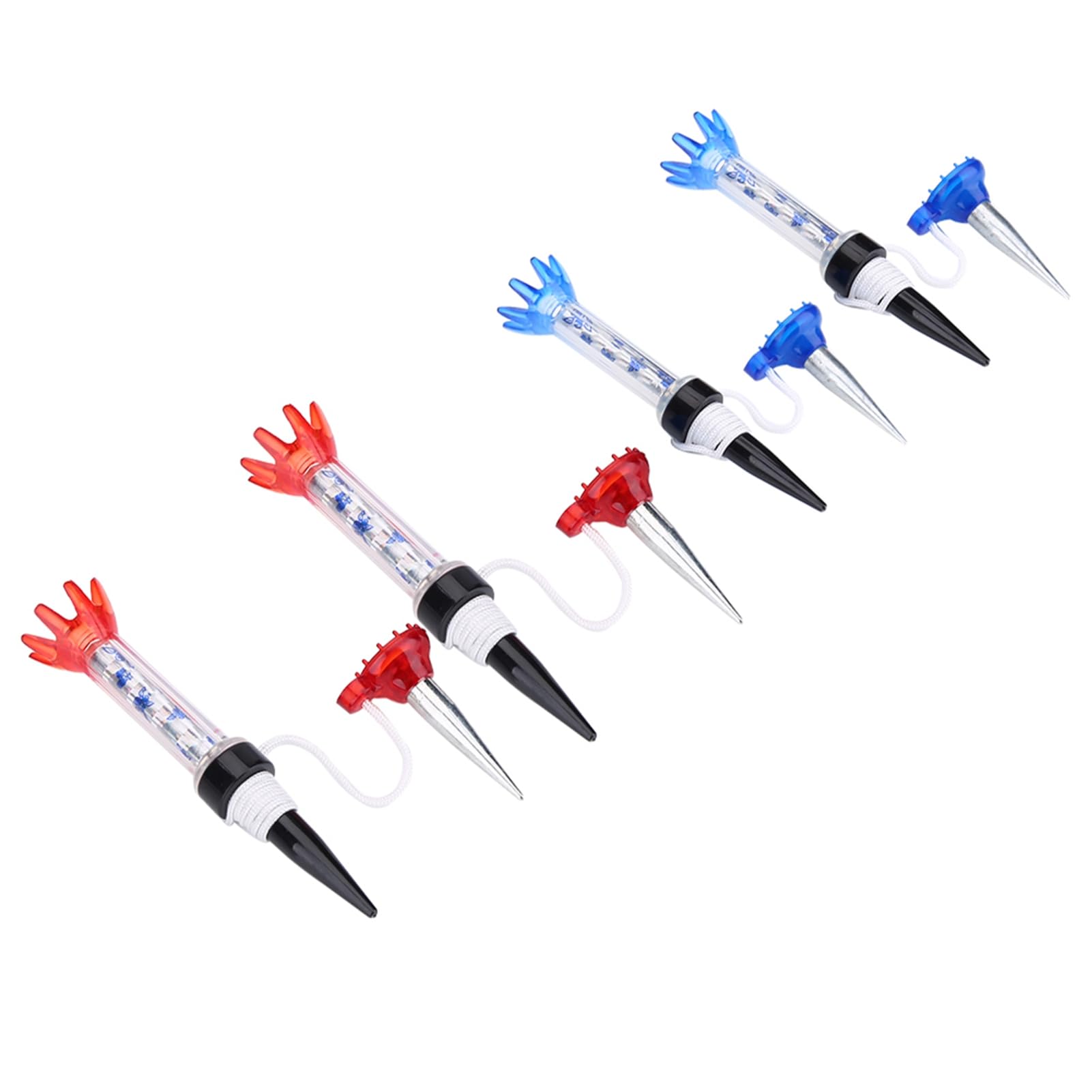 VOBOR Golf Magnet Tee - Plastic Magnetic Golf Tees Set, Reusable Training Accessory for 80mm Golf Training Tool for Golfer, Blue and Red (4 Pieces)