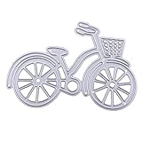 Whitelotous Cutting Dies Stencil Metal Mould for DIY Scrapbook Album Paper Card (Bicycle)