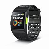 iWOWNfit GPS Running Watch, Fitness Watch, Activity Tracker ECG Watch with Heart Rate Monitor, HRV Analysis, Pedometer, Sleep, Steps Tracker with Multi-Sports Modes, IP68 Waterproof Smart Watch