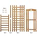 Ollieroo Bamboo 4-Tier Shoe Rack 10-13 Pairs Entryway Shoe Shelf Storage Organizer