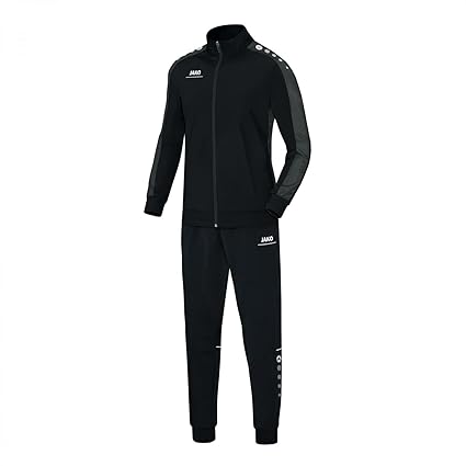 JAKO Kinder Polyesteranzug Striker 9316+9216 Schwarz/Grau 128