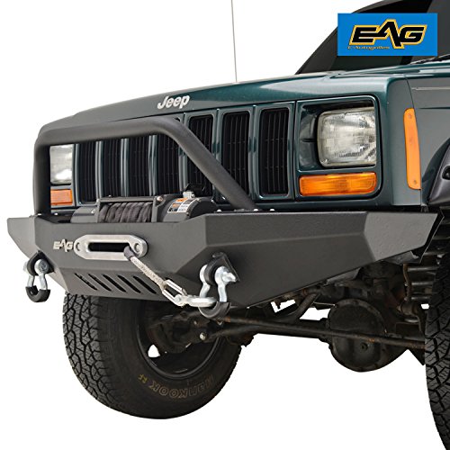 EAG OffRoad Front Bumper with Winch Plate for 19832001 Jeep Cherokee XJ