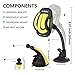 Car Phone Mount Holder,SzHahn Car Mount 3-in-1 Air Vent Dashboard Windshield Cell Phone Holder Cradle Adjustable Grips for iPhone 7,7Plus,6,6S Plus,Samsung Galaxy S8,S7 and more - Yellow