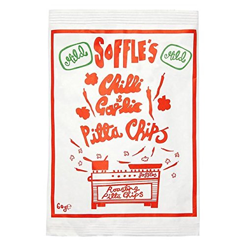 SofflesPitta Chips Chilli & Garlic Mild Classic Bag - 60g (0.13lbs)