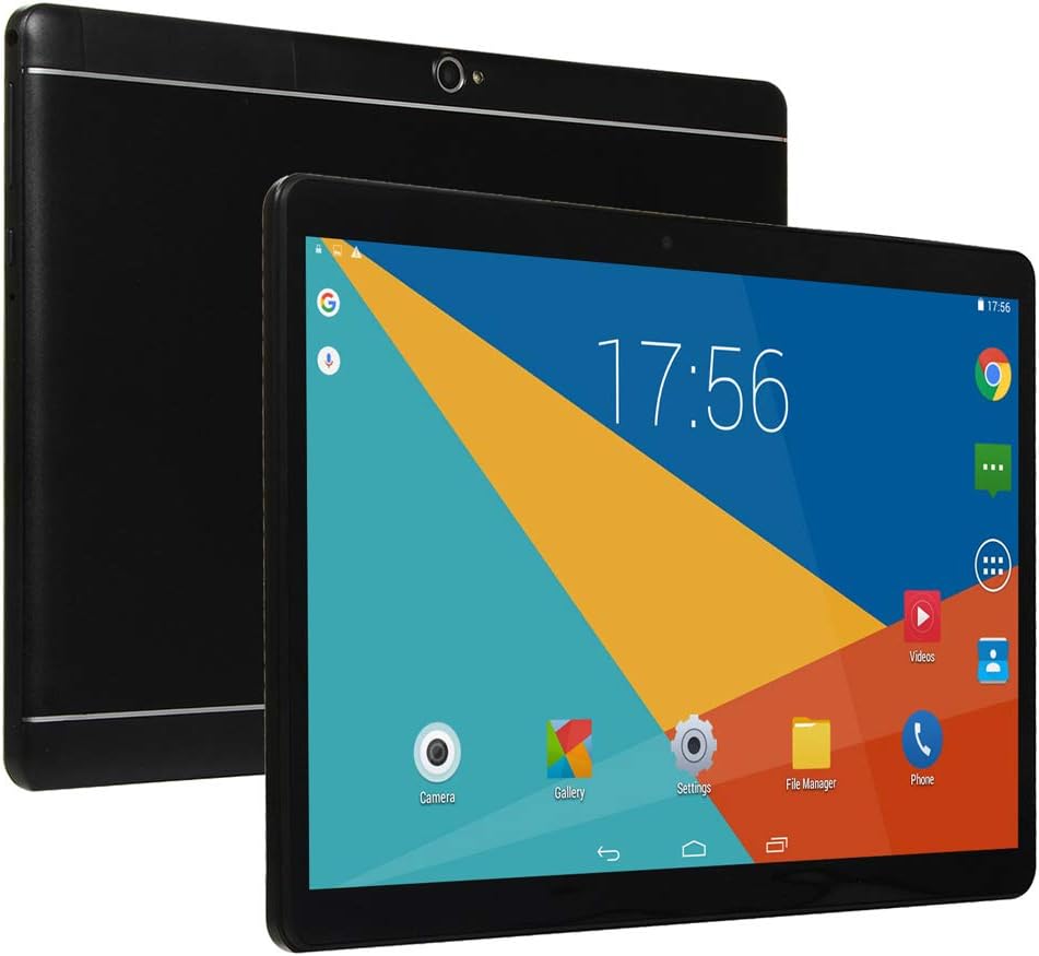 10 inch Android Tablet PC,5G Wi-Fi,4GB RAM,64GB Storage, IPS HD Display, IPS HD Display,3G Phablet with Dual Sim Card Slots,Bluetooth,GPS, Chenen Tablets for Kids P2 (Black)