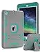 TOPSKY 3296937 Three Layer Defender Full Body Protective Case Cover for iPad Mini, Mini 2, Mini 3, Mini Retina Bundle Grey, Green­