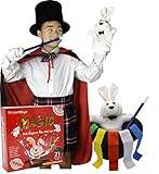 BrilliantMagic Kids Magician Role Play Set with Magic Cape Top Hat Rabbit Magic Wand Gloves and Coloring Ribbons(Small Cape 35