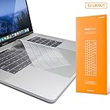UPPERCASE GhostCover Premium Ultra Thin Keyboard Protector for MacBook Pro with Touch Bar 13" or 15" (2016 2017 2018 Release, Apple Model A1706, A1707, A1989, A1990), US/EU Keyboard Layout Compatible