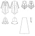 McCall's Patterns Assassin's Dress, Corset, Hood, and Cape Cosplay Costume Sewing Pattern for Women by Yaya Han, Sizes 6-14