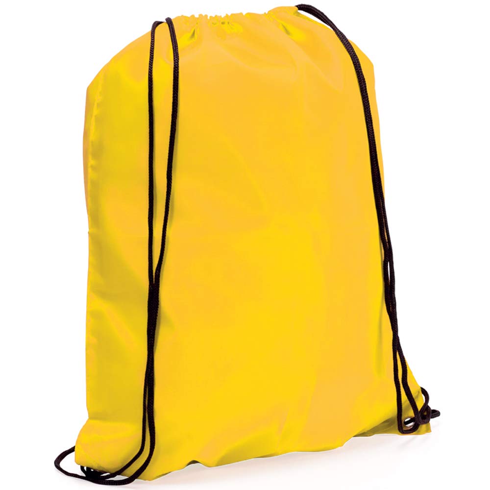 eBuyGB Unisex Children's Nylon Drawstring Rucksack Bags (Yellow)