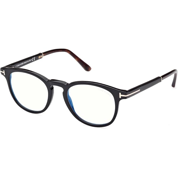 Tom Ford FT5905 Eyeglasses Black Acetate Round Tom Ford FT5905-B Eyeglasses exclusive at Dellamoda main image 3